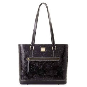 Walt Disney’s  Black Embossed leather sketch Designer Tote Bag